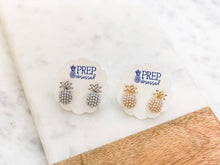 Load image into Gallery viewer, Pineapple Pearl Studs