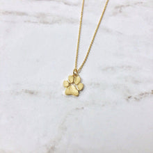 Load image into Gallery viewer, Paw Print Necklaces: Silver
