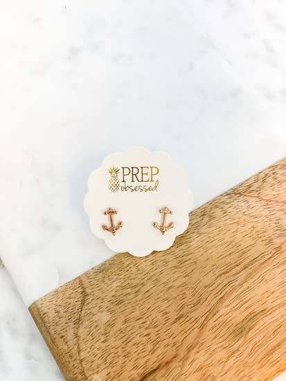 Anchors Away Stud Earrings